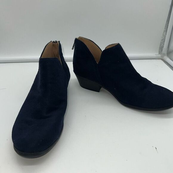 MVE‎ Blue Faux Suede Ankle Boots - Picture 2 of 7